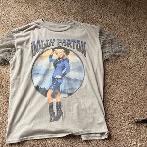 Dolly Parton Women's Graphic Tee - Gray